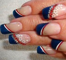 Flag nail art